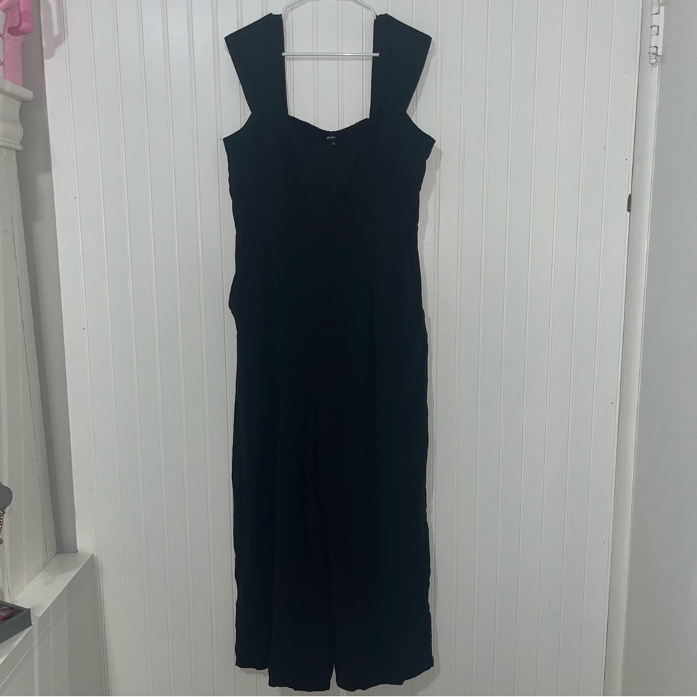 NWT Madewell black jumpsuit size 14